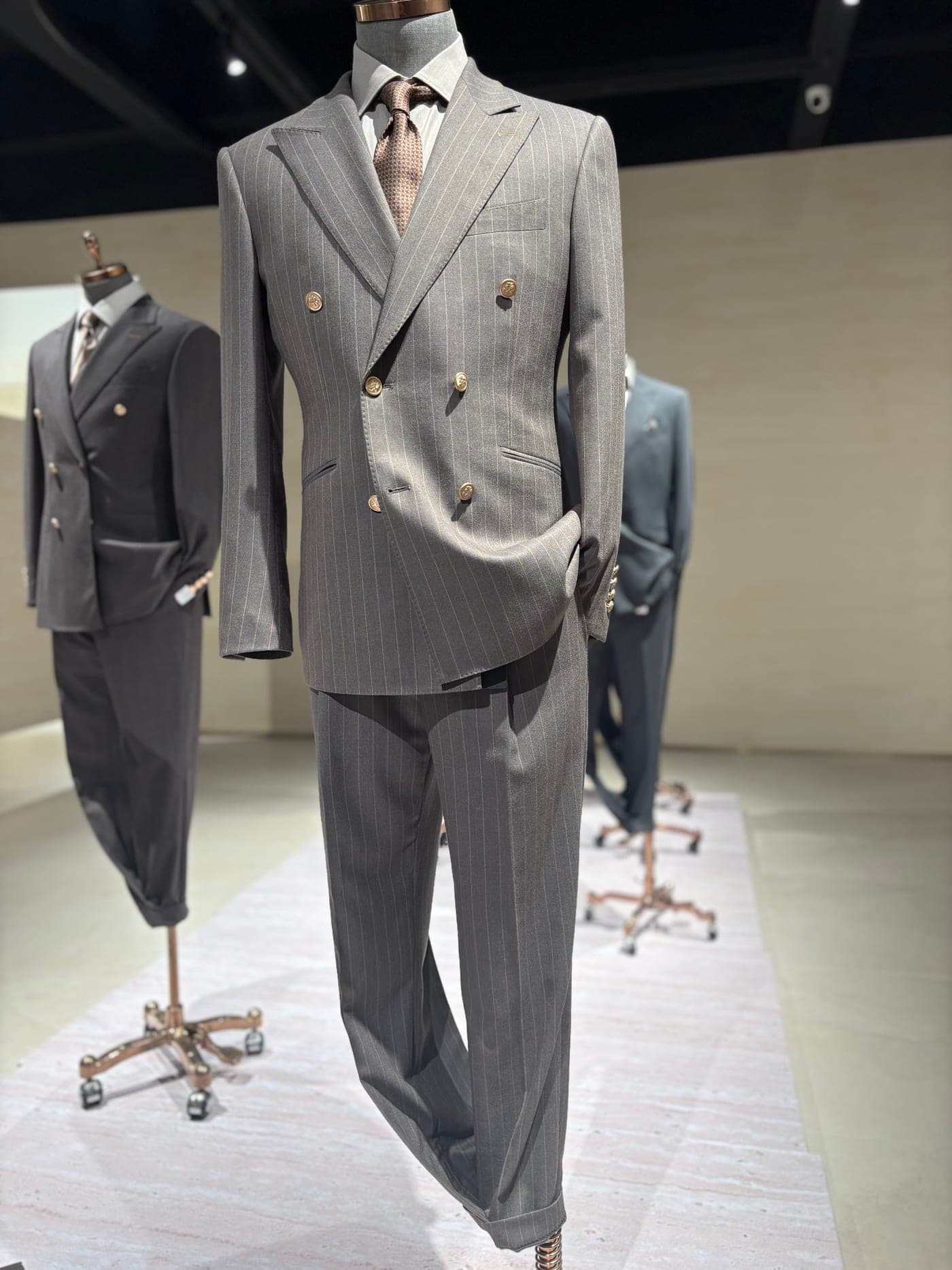 High-end in-stock suiting selection