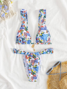 Sexy women's split swimsuit bikini set - Image 4