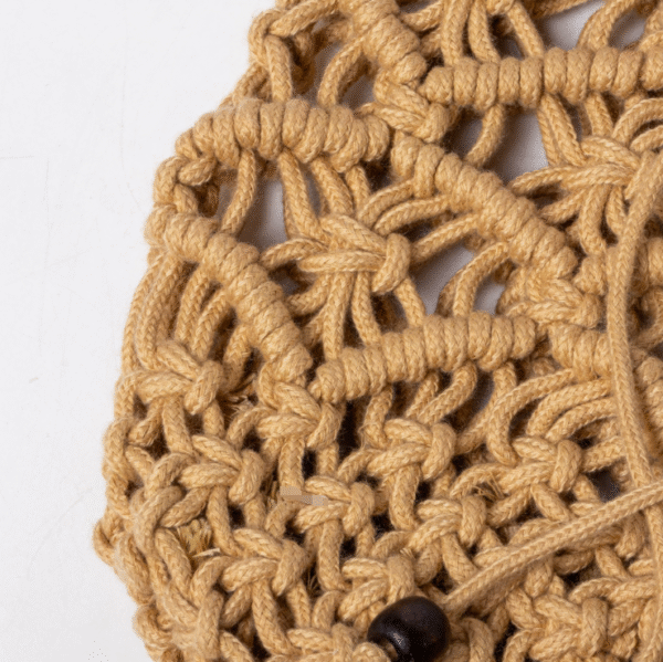 Cotton tote bag summer crochet shoulder bag - Image 5