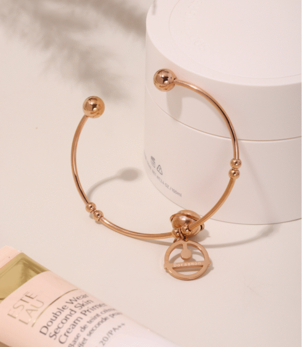 Titanium steel open bracelet creative Doraemon bell bracelet - Image 4