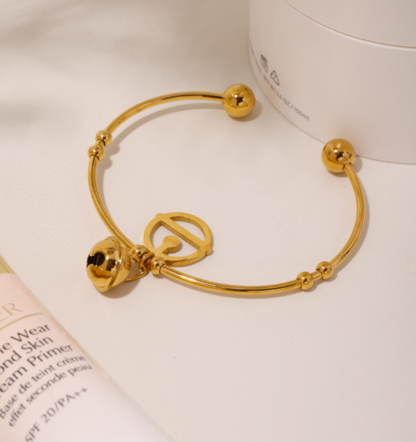 Titanium steel open bracelet creative Doraemon bell bracelet - Image 5