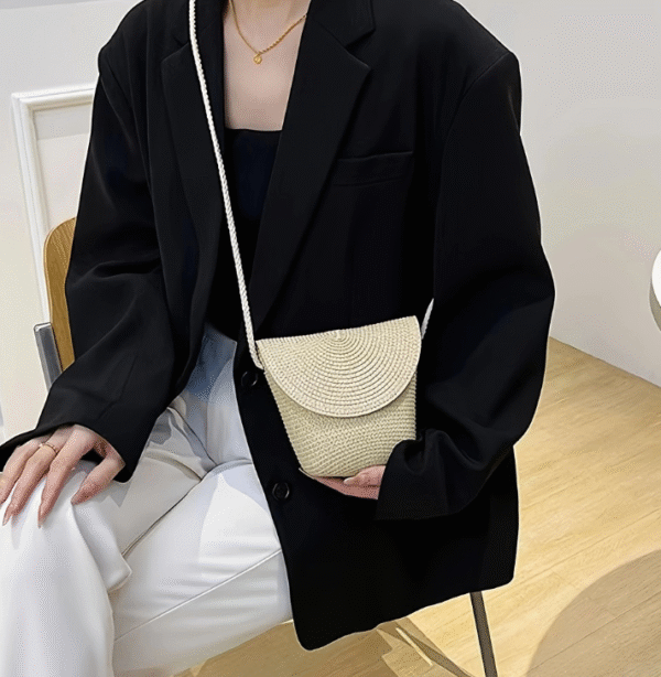 Straw bag cute lightweight crossbody shoulder bag