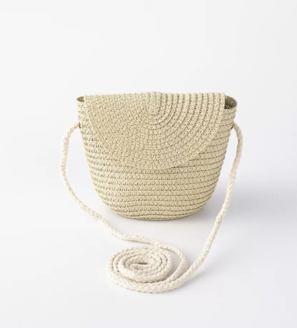 Straw bag cute lightweight crossbody shoulder bag - Image 5