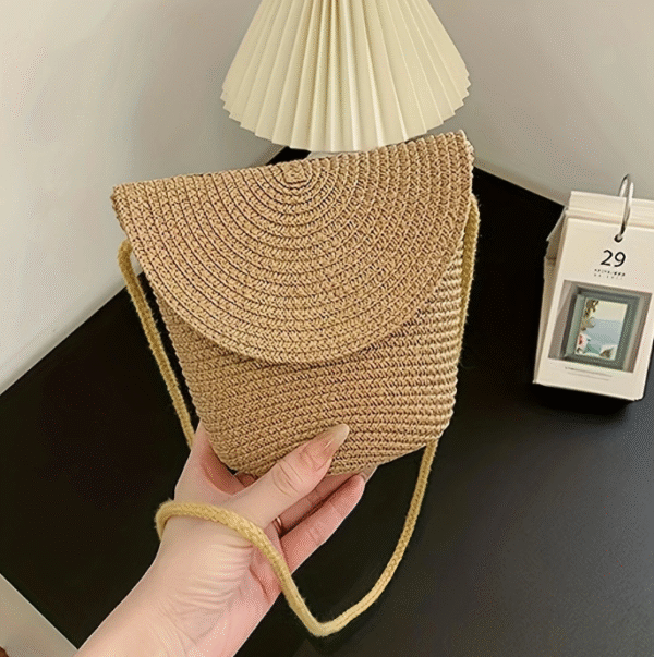 Straw bag cute lightweight crossbody shoulder bag - Image 6