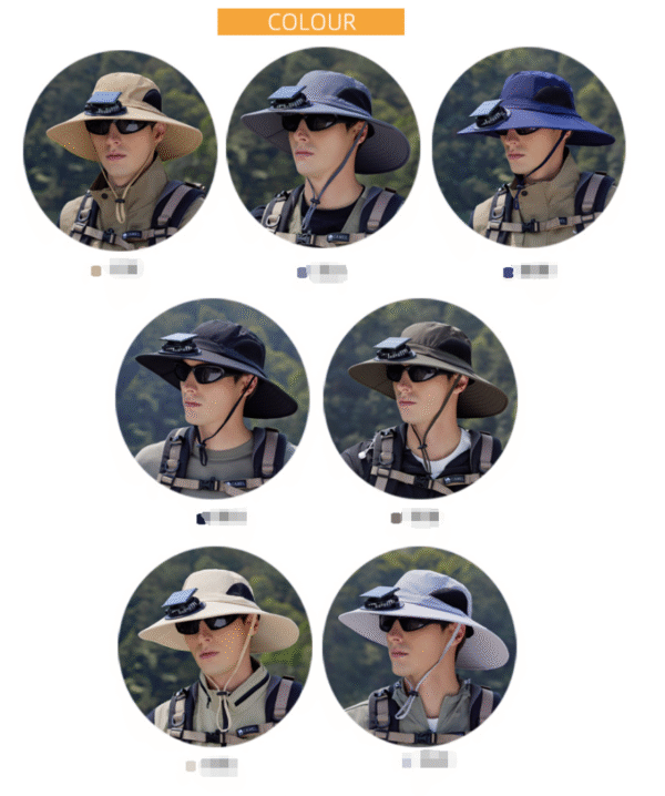 Outdoor climbing fishing solar sun hat - Image 9