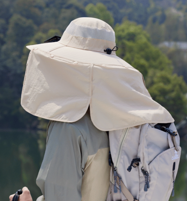 Outdoor solar fan shawl neck protection sun hat - Image 7