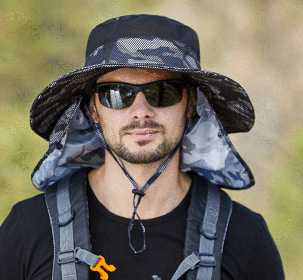 Men's fishing hat camouflage sun hat bucket hat - Image 6