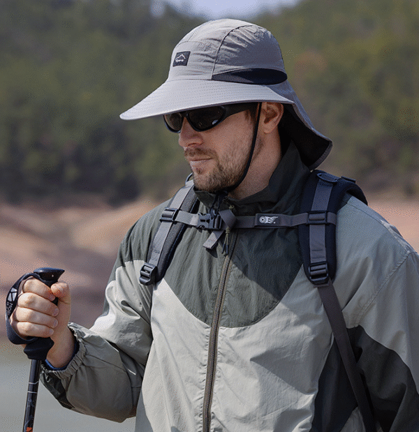 Shawl fisherman hat mountaineering fishing quick-drying breathable sun hat - Image 3