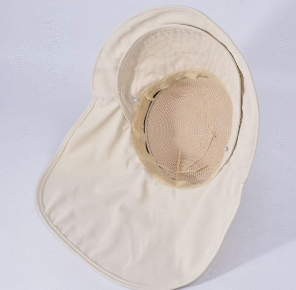 Large brim shawl neck protection sun hat - Image 3