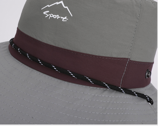 Drawstring sunscreen quick-drying waterproof bucket hat - Image 8