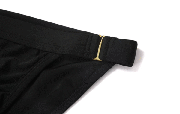 Men's metal side buckle swim trunks triangle swimsuit - Image 6