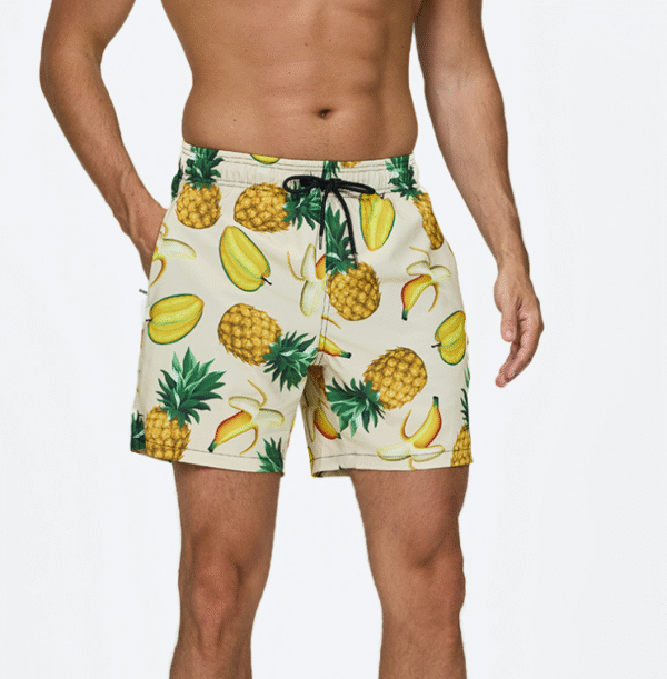 Men’s quick-drying double-layer swimming trunks