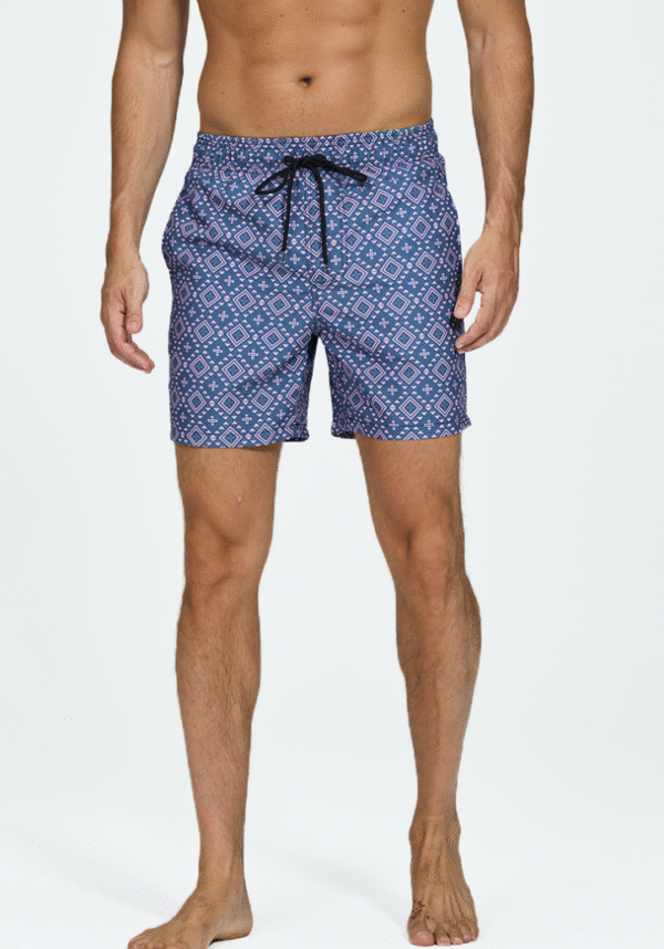 Men's four-sided elastic quick-drying casual printed beach pants