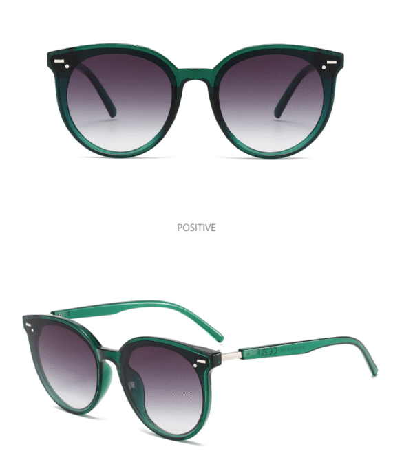 Womens Trendy 2025 Classic Round Retro Vintage Shades Large Frame - Image 3